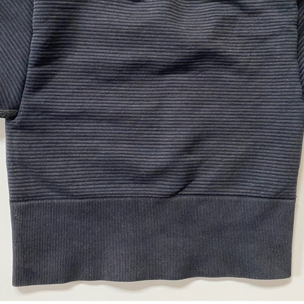 Baby Tee Offline by Aerie Womens XS Black Seamless Ribbed Short Sleeve Crop Top - Picture 3 of 8